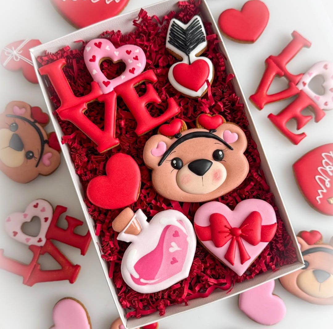 Valentine's Day Cookie Gift Box