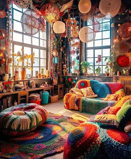 Colorful Bohemian Living Room