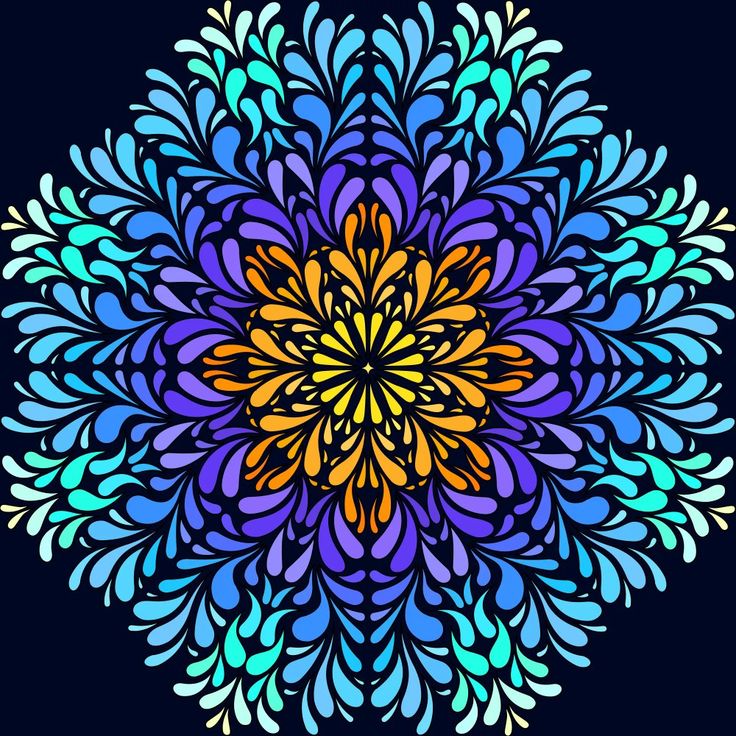 Colorful Floral Mandala