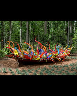 Chihuly Glass Sculpture Forest