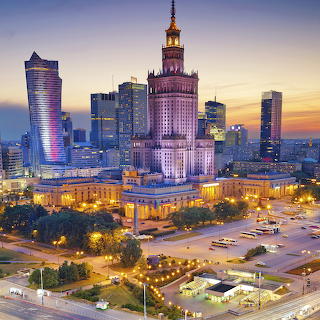Warsaw Poland Skyline