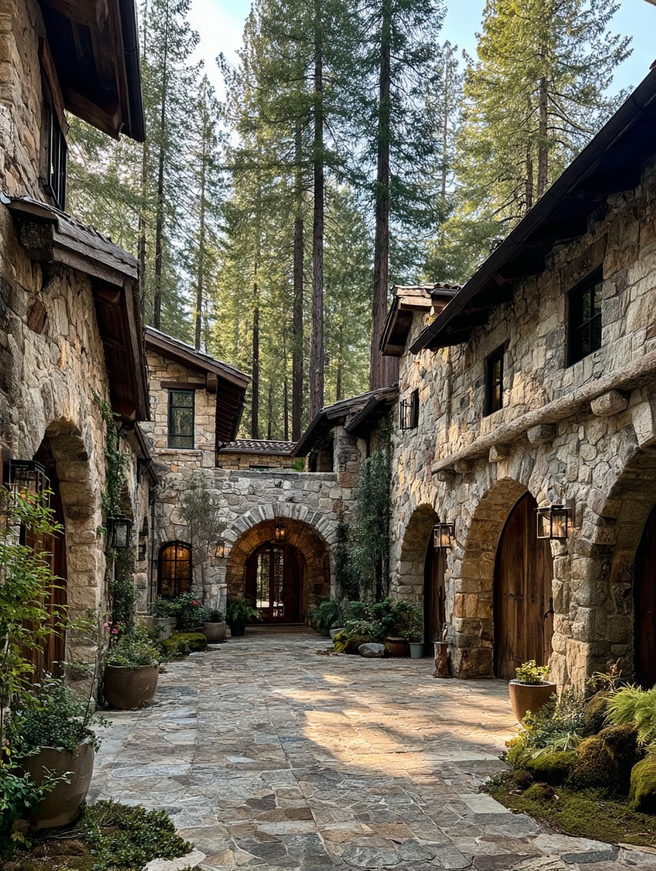 Stone Courtyard Forest Estate