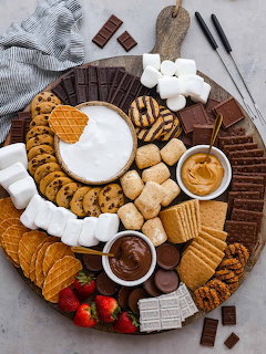 S'mores Dip Charcuterie Board