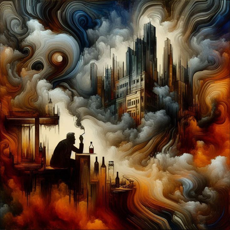 Surreal Steampunk Cityscape