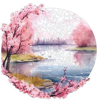 Cherry Blossom Lake