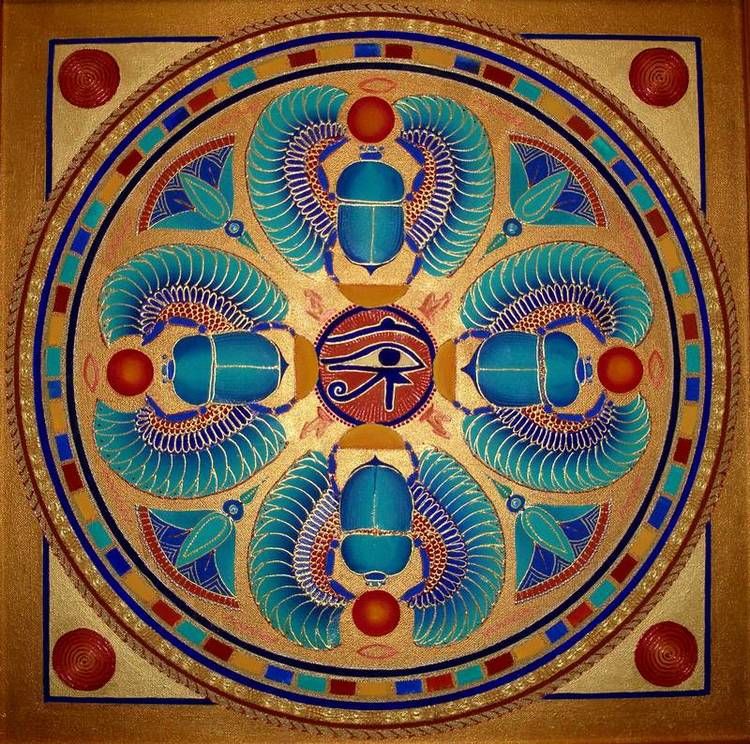 Egyptian Scarab Mandala