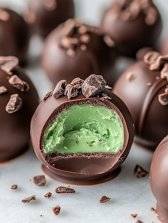 Mint Chocolate Truffles
