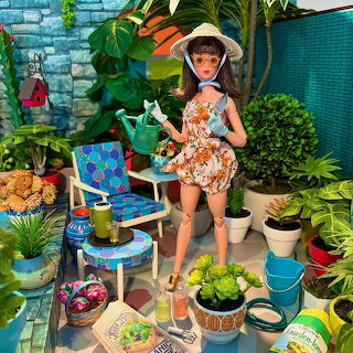 Doll in Garden Patio