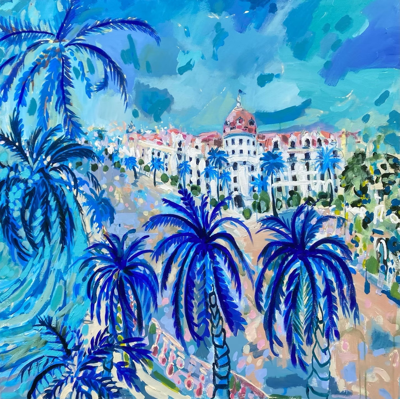 Negresco Riviera Coast Painting