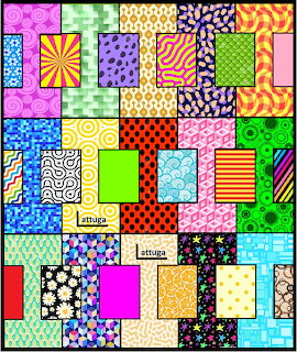Colorful Patchwork Quilt Pattern