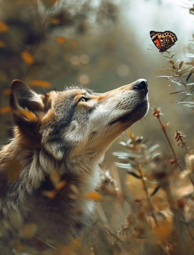 Wolf and Butterfly