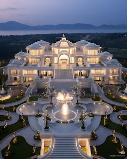 Luxury White Mansion