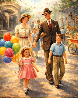 Vintage Family Zoo Visit