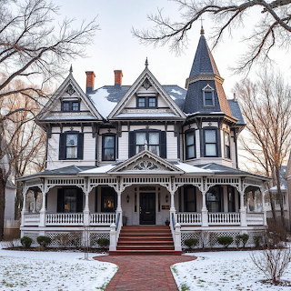 Victorian Mansion Winter
