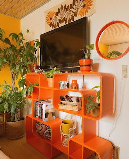 Retro 1970s Orange Home Decor