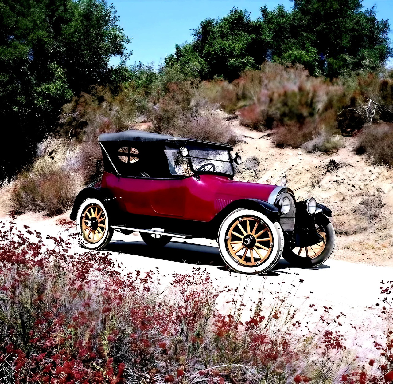 Red Antique Car