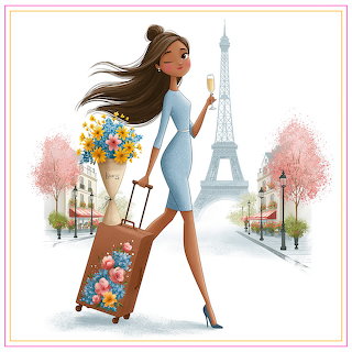 Paris Woman Illustration