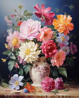 Flowers in Classical Vase