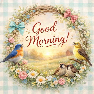 Bird Floral Wreath