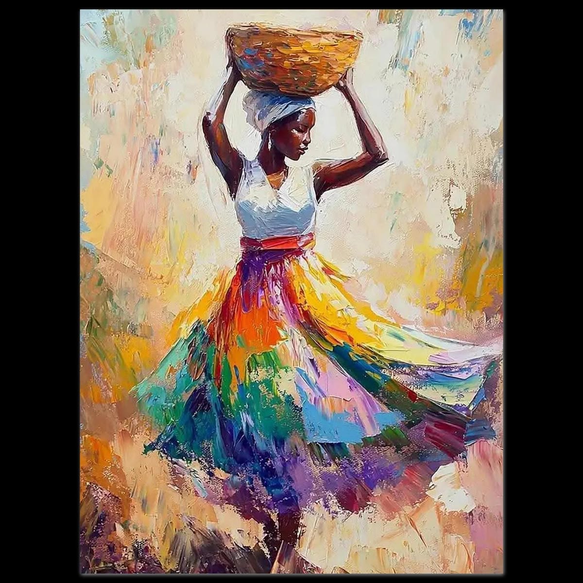 Woman Carrying Basket