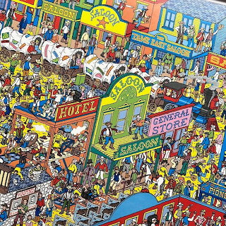 Simpsons Springfield Scene Collage