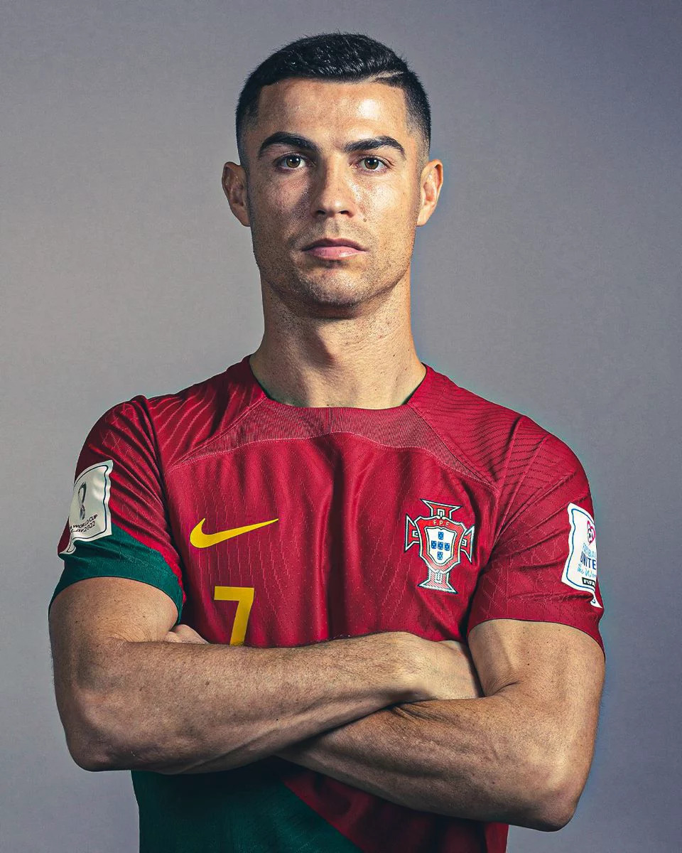 Portrait image of footballer Cristiano Ronaldo