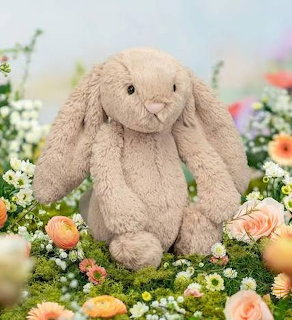 Plush Bunny in Flowers