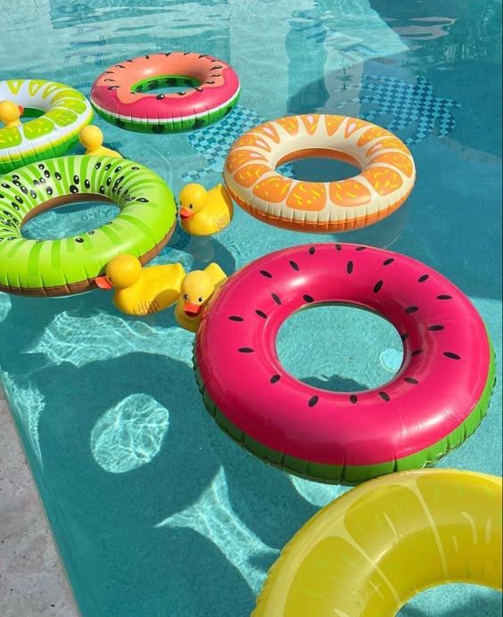 Colorful Pool Floats