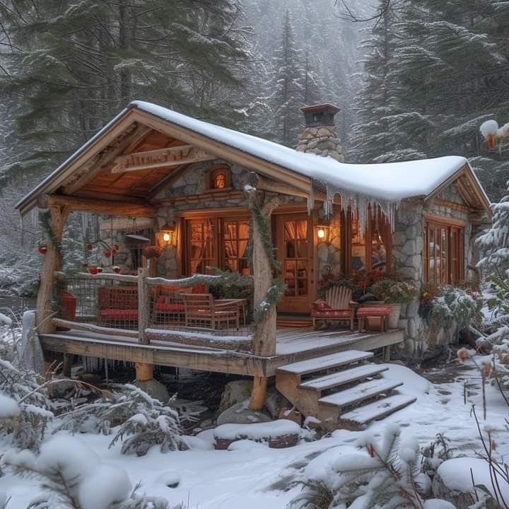 Snowy Mountain Cabin