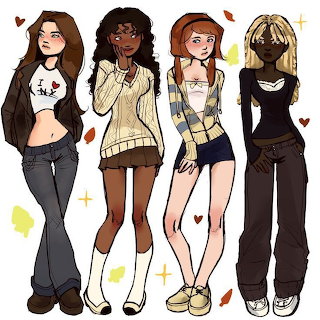 Four Fashion Girls