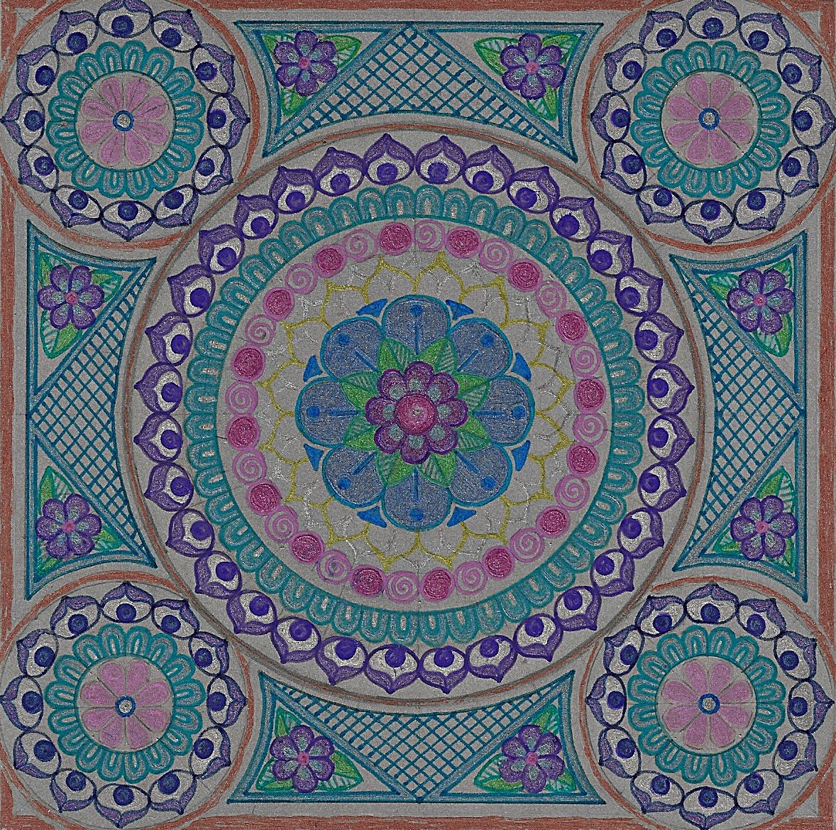 Zentangled Mandala