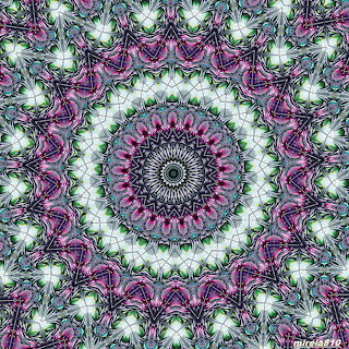 Purple Green Mandala