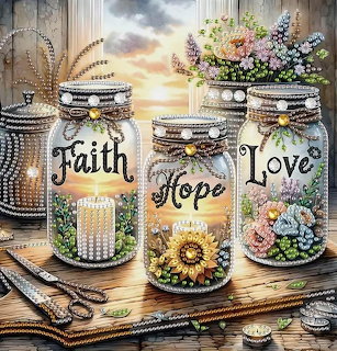 Faith Hope Love Jars