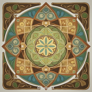 Art Nouveau Mandala