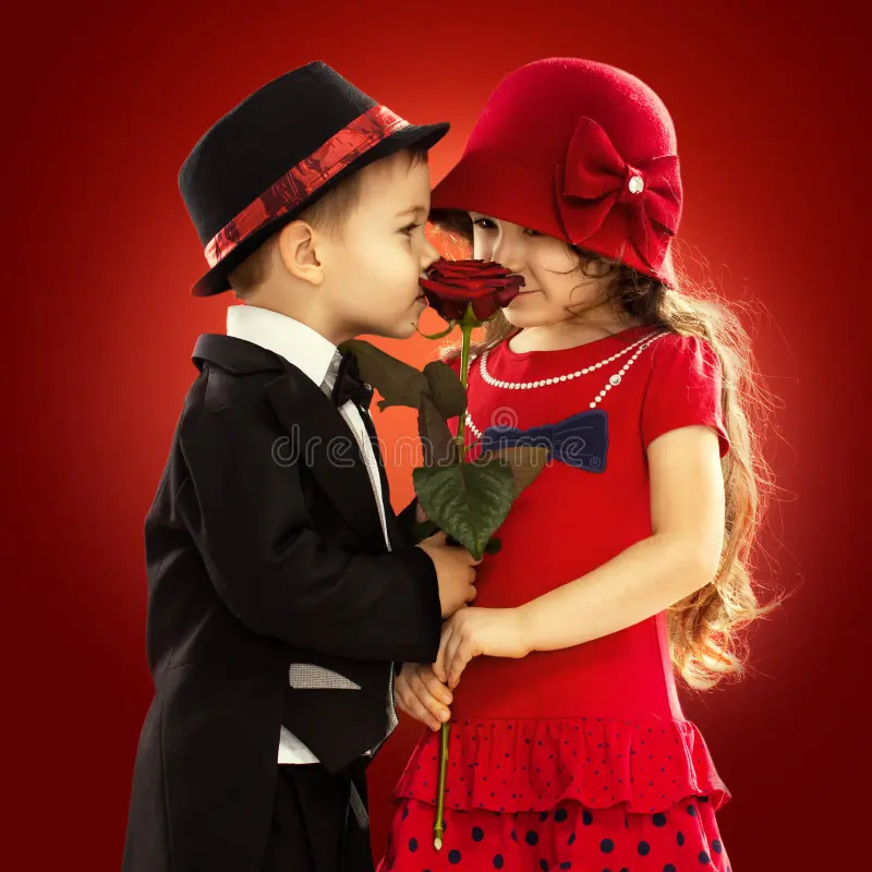Boy Giving Rose