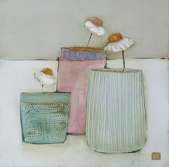 Vases with Daisies