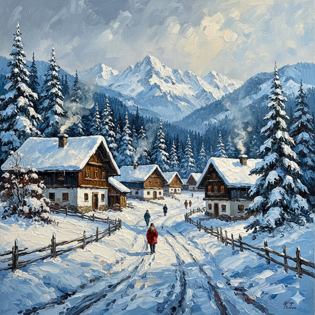 Winter Alpine Village