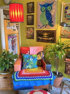 Colorful Eclectic Living Room Corner