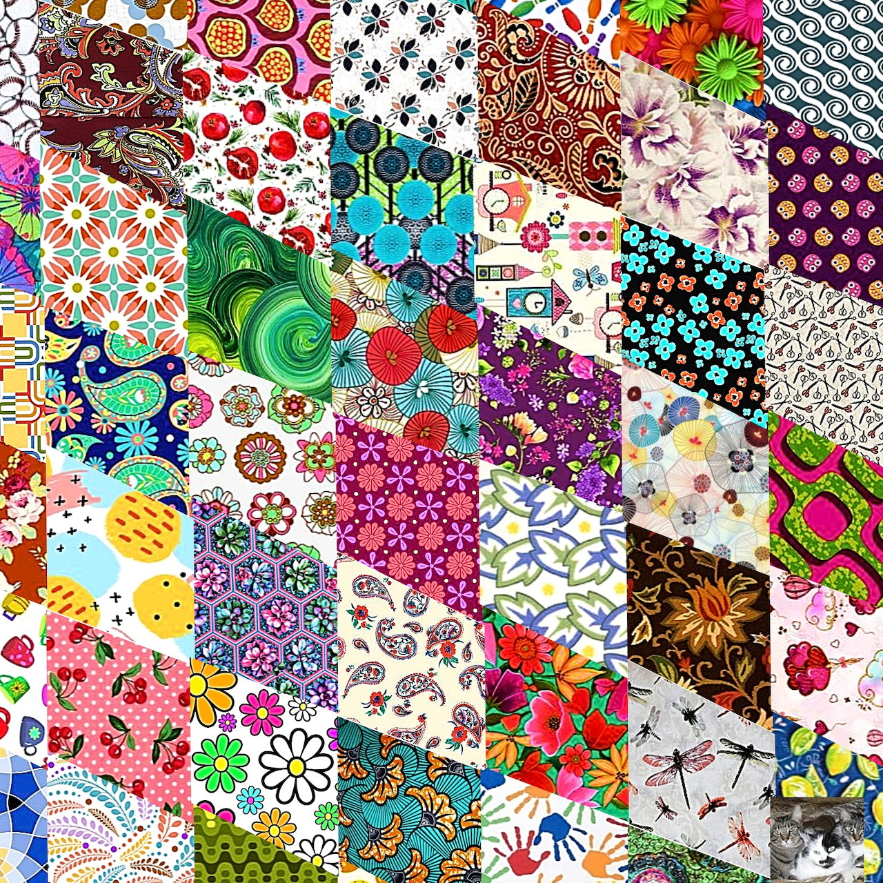 Patchwork Pattern Collage