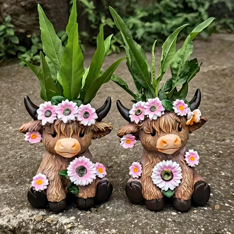 Cow Plant Pots