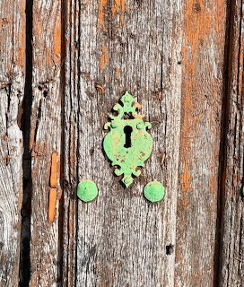Old Wooden Door Keyhole