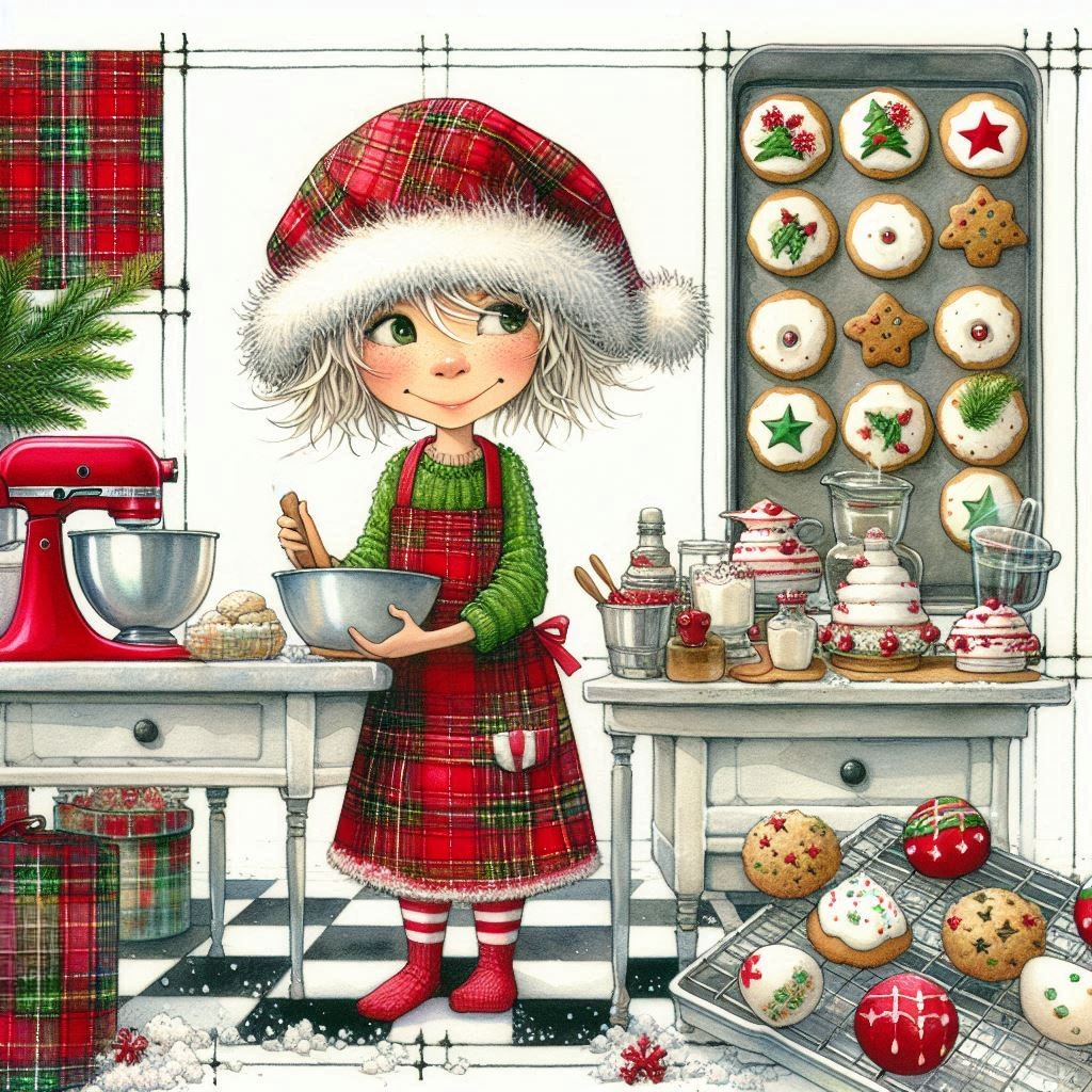 Christmas Baking Girl