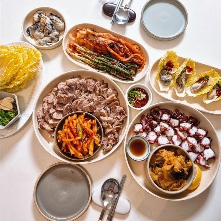 Korean Food Spread