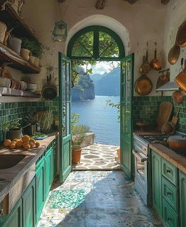 Coastal Kitchen Sea View