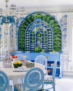 Blue Green Interior
