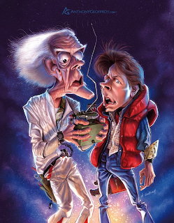 Two animated characters in dramatic pose with glowing effects and purple cosmic background