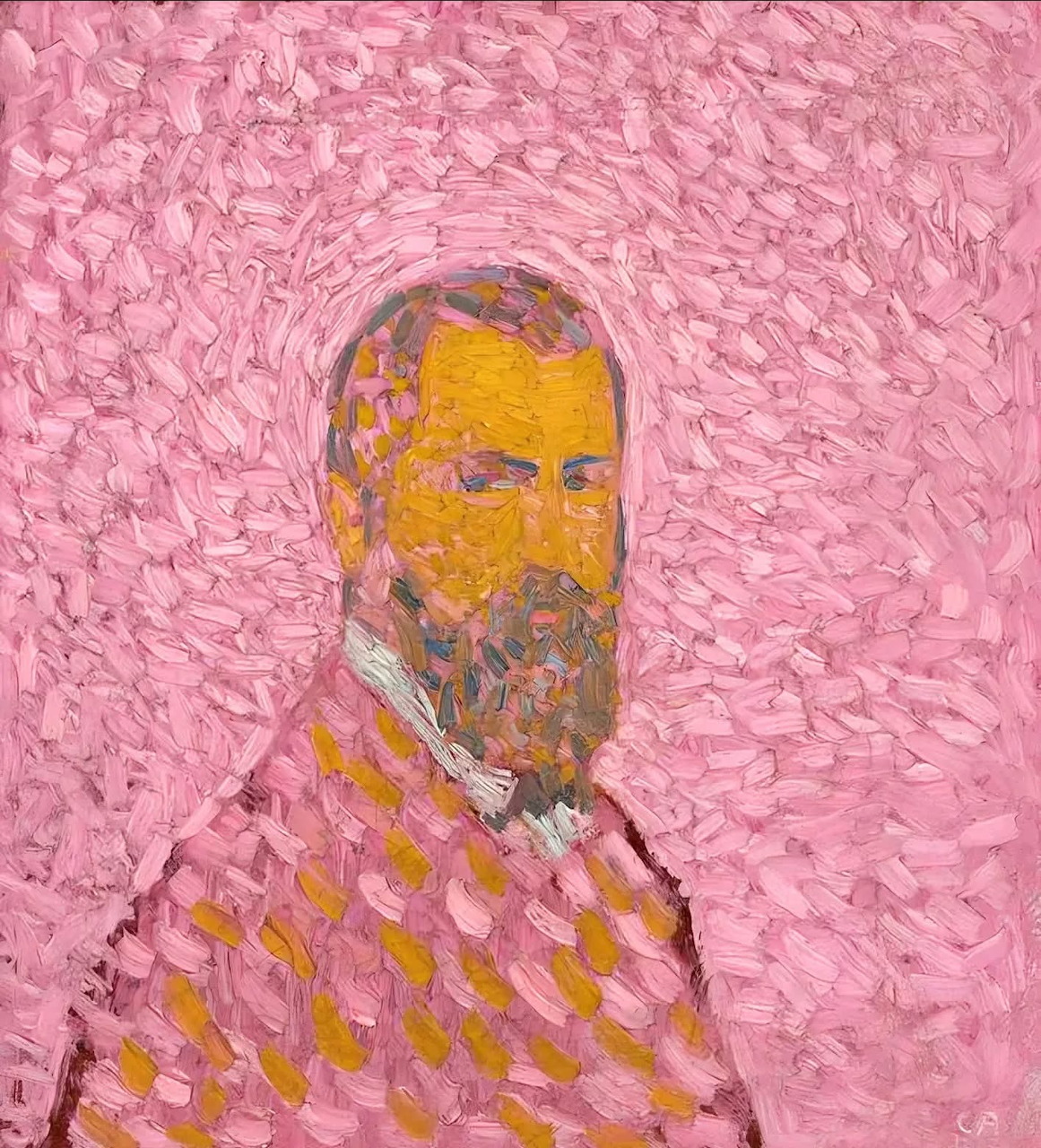 Cuno Amiet Self-Portrait in Rose