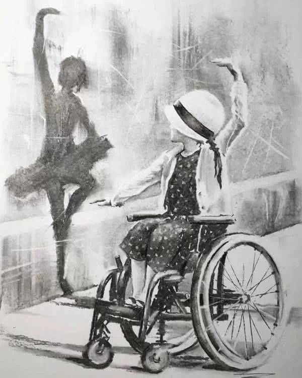 Banksy-style stencil street art on an urban wall