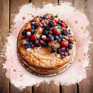 Berry Topped Cake