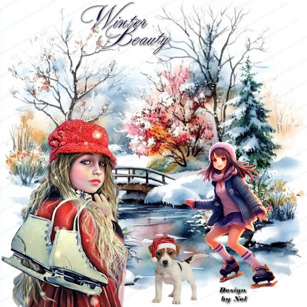 Winter Skating Girl